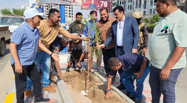 
                     تدشين تشجير الجزيرة الوسطية بالطريق البحري في العاصمة عدن 