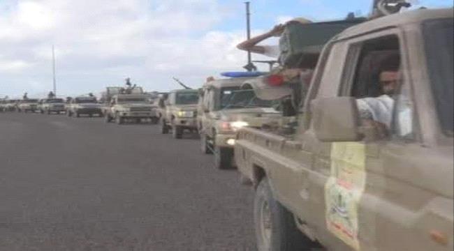 العمالقة تعزز بقوات إلى حدود تعز وإعطاء محور طورالباحة مهلة للتسليم