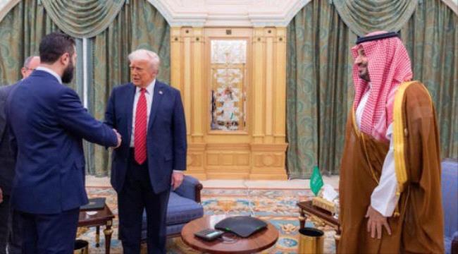 لقاء يجمع ولي العهد السعودي وترامب والشرع ...