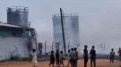 السودان.. اندلاع حريق ضخم إثر هجوم بطائرات مسيرة في ولا.