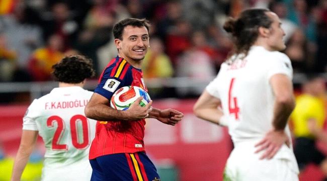 إسبانيا تتعادل مع تركيا وتصعد مباشرة لمونديال 2026 