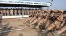 وحدات رمزية من قوات العمالقة الجنوبية تنظم عرضًا عسكريً.