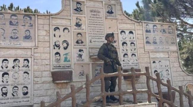 من قلب بنت جبيل.. صورة لجندي إسرائيلي على منصة لحزب الله ...
