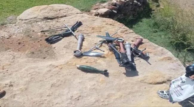 دفاع شبوة تسقط طائرة مسيرة حوثية
