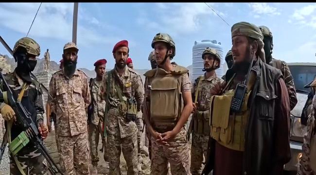 السروري يشيد بأبطال اللواء الثالث في قوات درع الوطن خلال زيارته لجبهات أبين