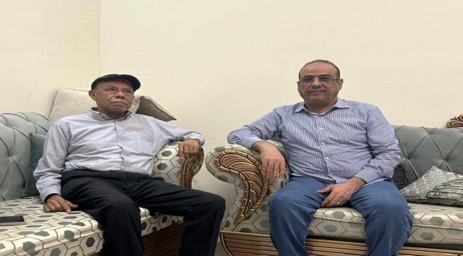 الميسري يستقبل رئيس مجلس شبوة الوطني العام، اللواء علي منصور بن رشيد