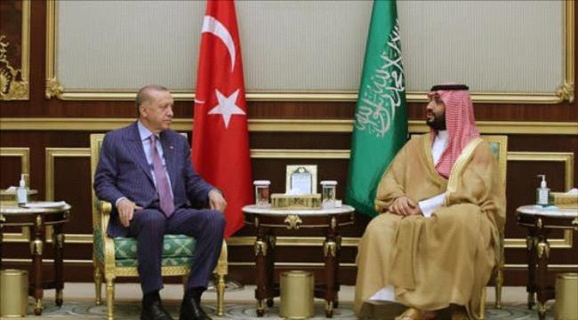 أردوغان يصل إلى الرياض ويلتقي بالأمير محمد بن سلمان