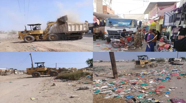 إطلاق حملة نظافة شاملة في خنفر أبين استعدادا لشهر رمضان 