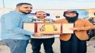 شباب المعلا يكرّمون مدير مكافحة المخدرات بعدن خلال فعال.