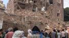 انهيار مبنى عمره 500 عام وسط اليمن..والحوثي يختطف المصو.