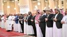 رئيس وأعضاء مجلس الرئاسة يتقدمون جموع المشيعين لجثمان الرئيس ...