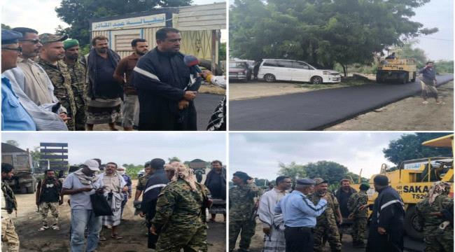 مدير عام خنفر يشرف ميدانياً على استكمال سفلتة طريق جعار باتيس ...