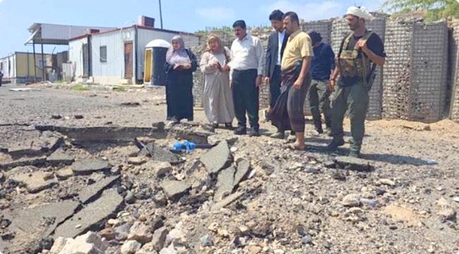 لجنة التحقيق توثق أضرار قصف قصر المعاشيق بعدن