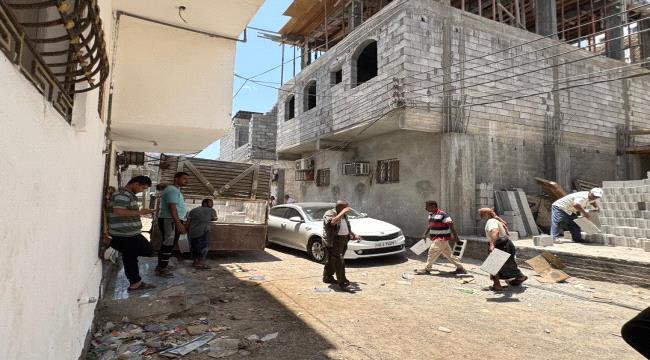 الأشغال بصيرة تضبط مواد بناء تمهيدًا لاستحداث بناء عشوائي في منطقة اللسان