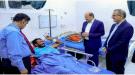 رئيس الوزراء يتفقد أوضاع الجرحى الابطال في مستشفى عبود العسك ...